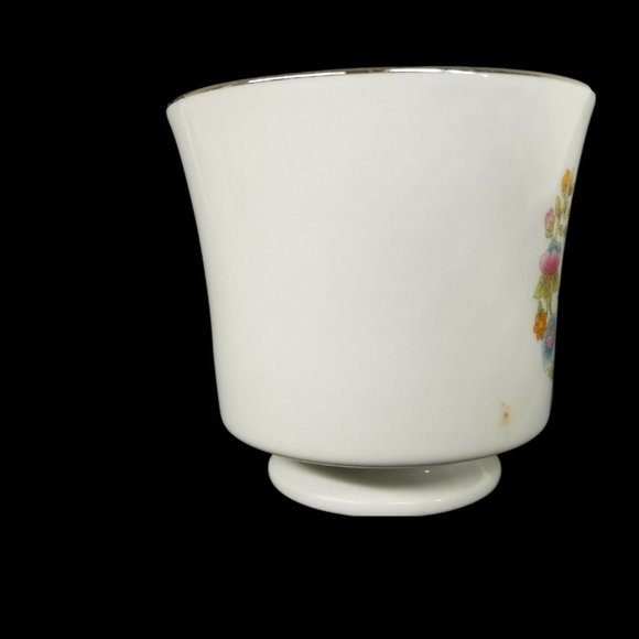 Floral Bouquet Fine China Of Japan Coffee Tea Cup Set of 3 Pink and Blue Flowers - Picture 5 of 12